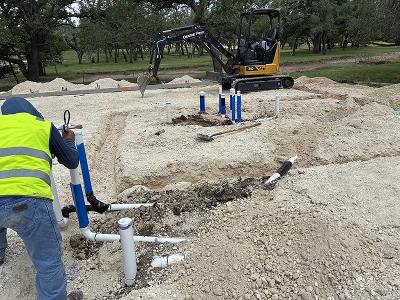 Underground Rough In at KOA Campground and Resort