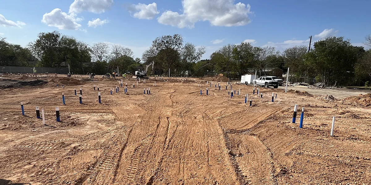 Underground Rough In and Currently on Top Out Stage at Apple Seed Apartments